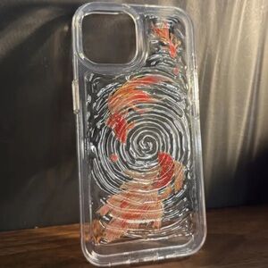 Koi Water Ripples with Gold Transparent iPhone 16 Max Pro Case